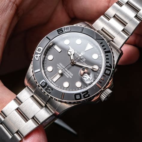 rolex yacht master gomma|rolex titanium yacht master.